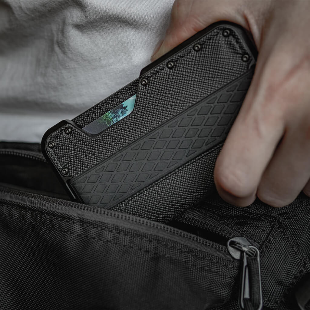 Stashx minimalista pénztárca övtáskában